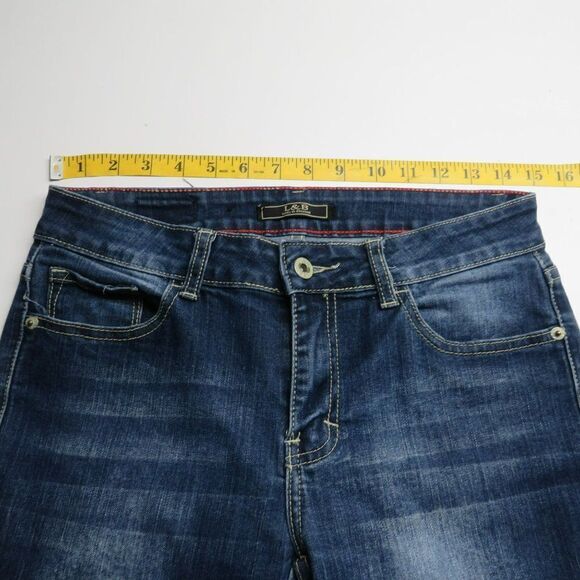 L&B Skinny Leg Jeans Women's Size 6 Medium Wash Blue Denim 32X30.5 - Picture 5 of 11